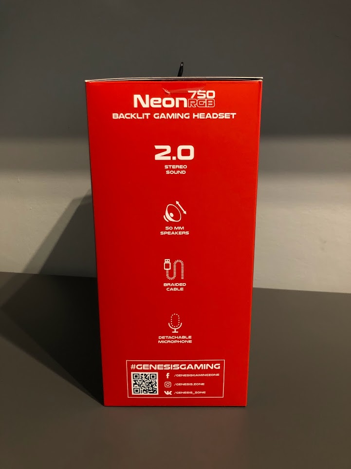 Genesis Neon 750 - Opakowanie, prawy bok