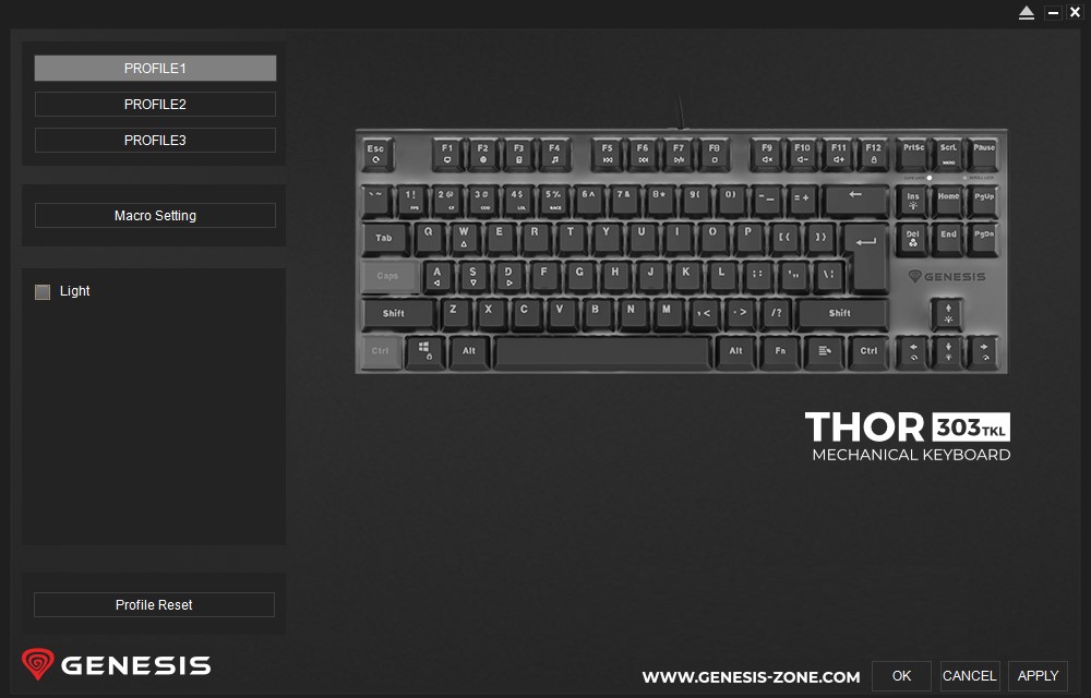 Genesis Thor 303 - software